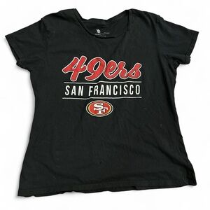 Black 49ers San Francisco women's cotton t-shirt